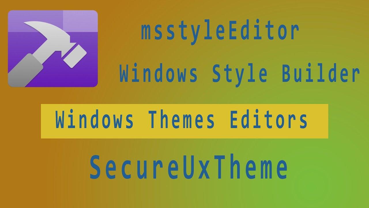 Temas de Windows personalizados con SecureUxTheme