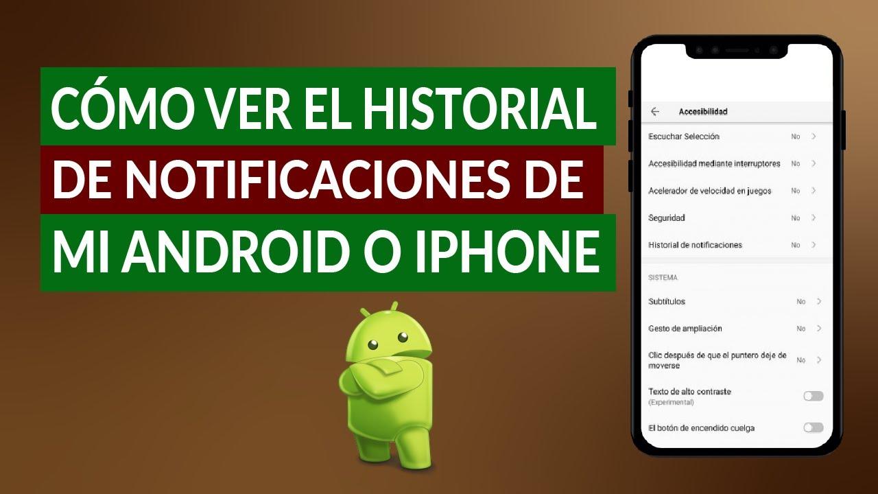 Configurar historial de notificaciones