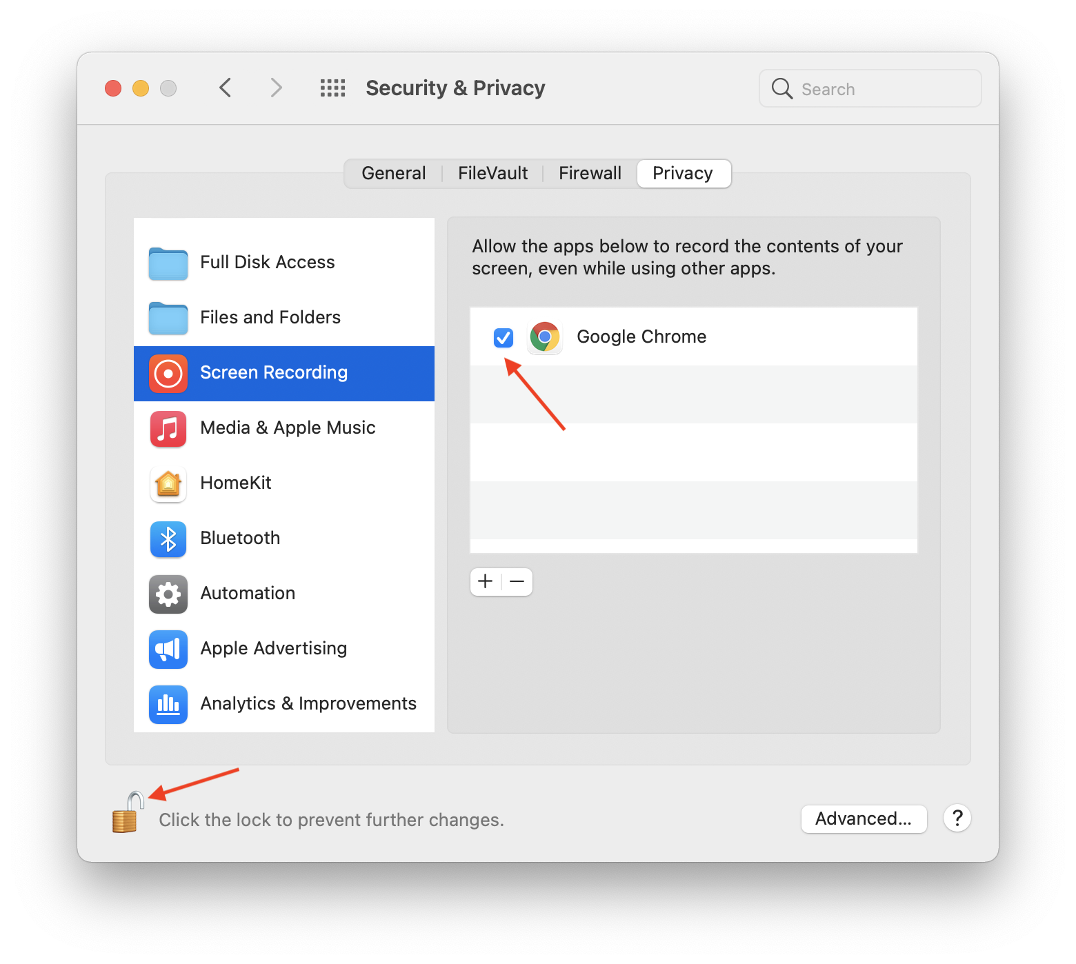 Configurar permisos en Chrome