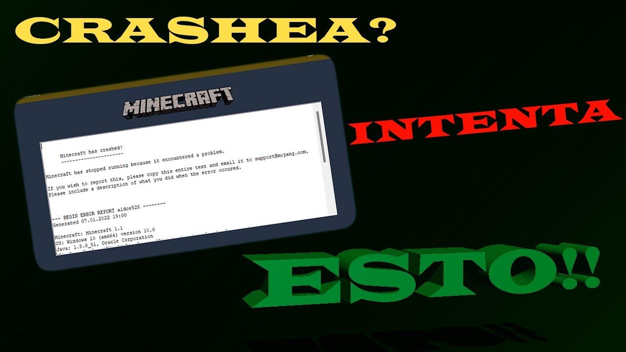 Problemas con Minecraft que se cierra