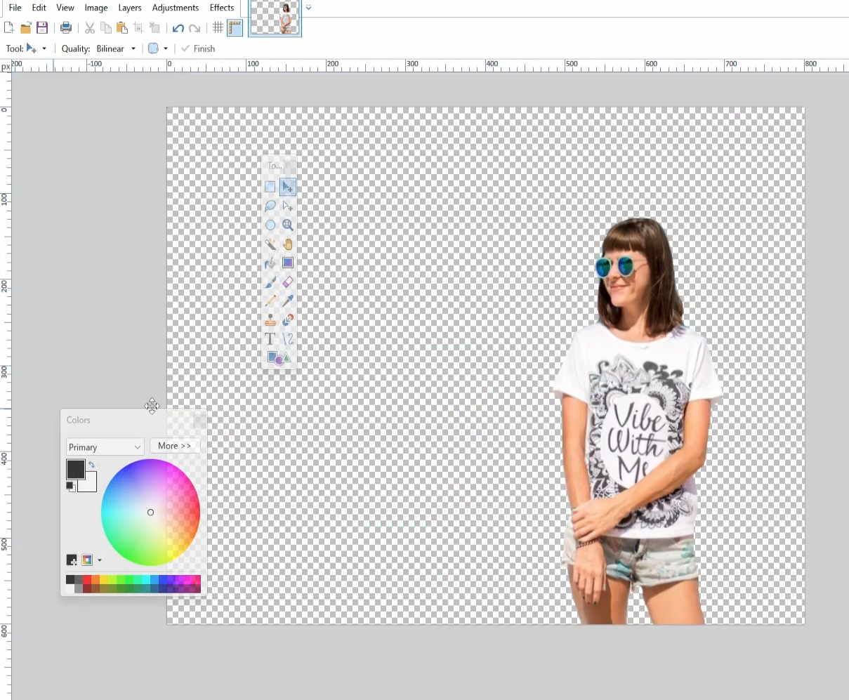 Eliminar fondo de una foto con Paint