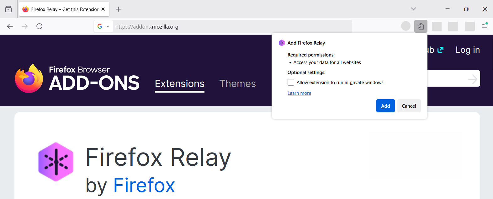 Gestión de permisos en Firefox