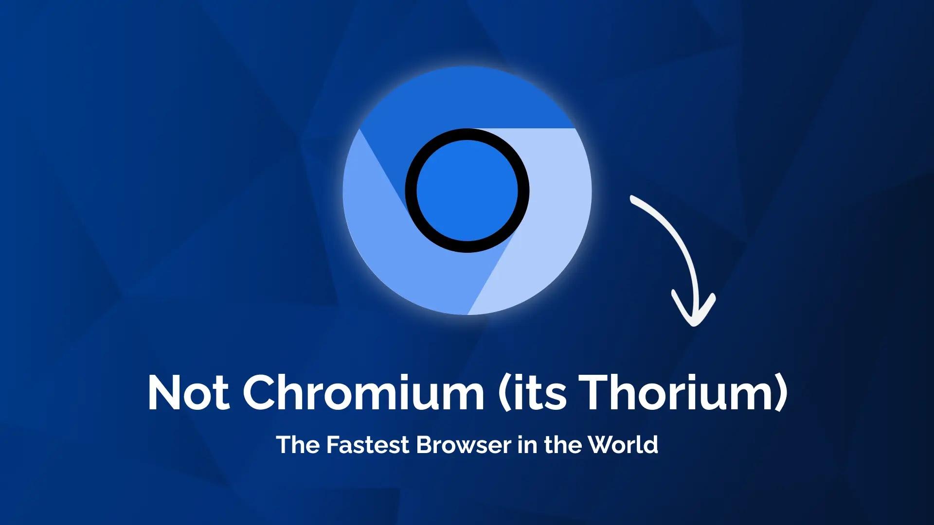 Thorium Browser en escritorio