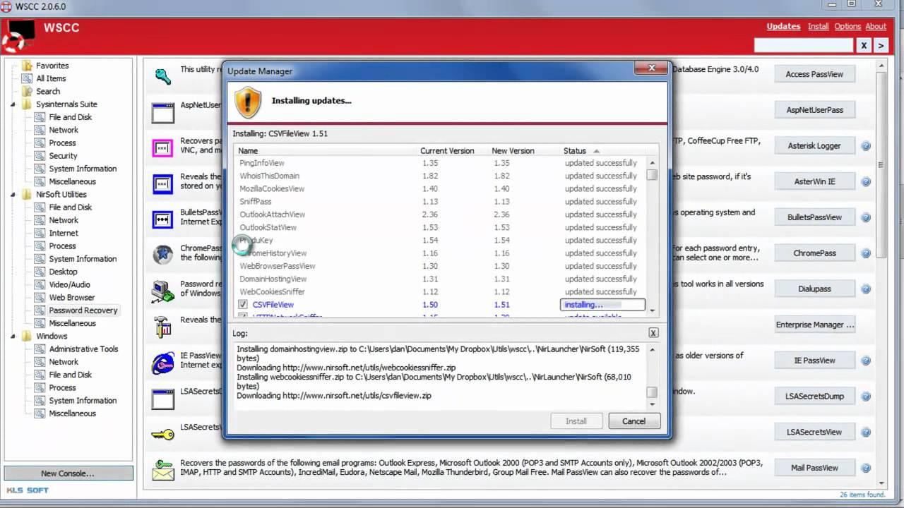 Suite NirLauncher de NirSoft