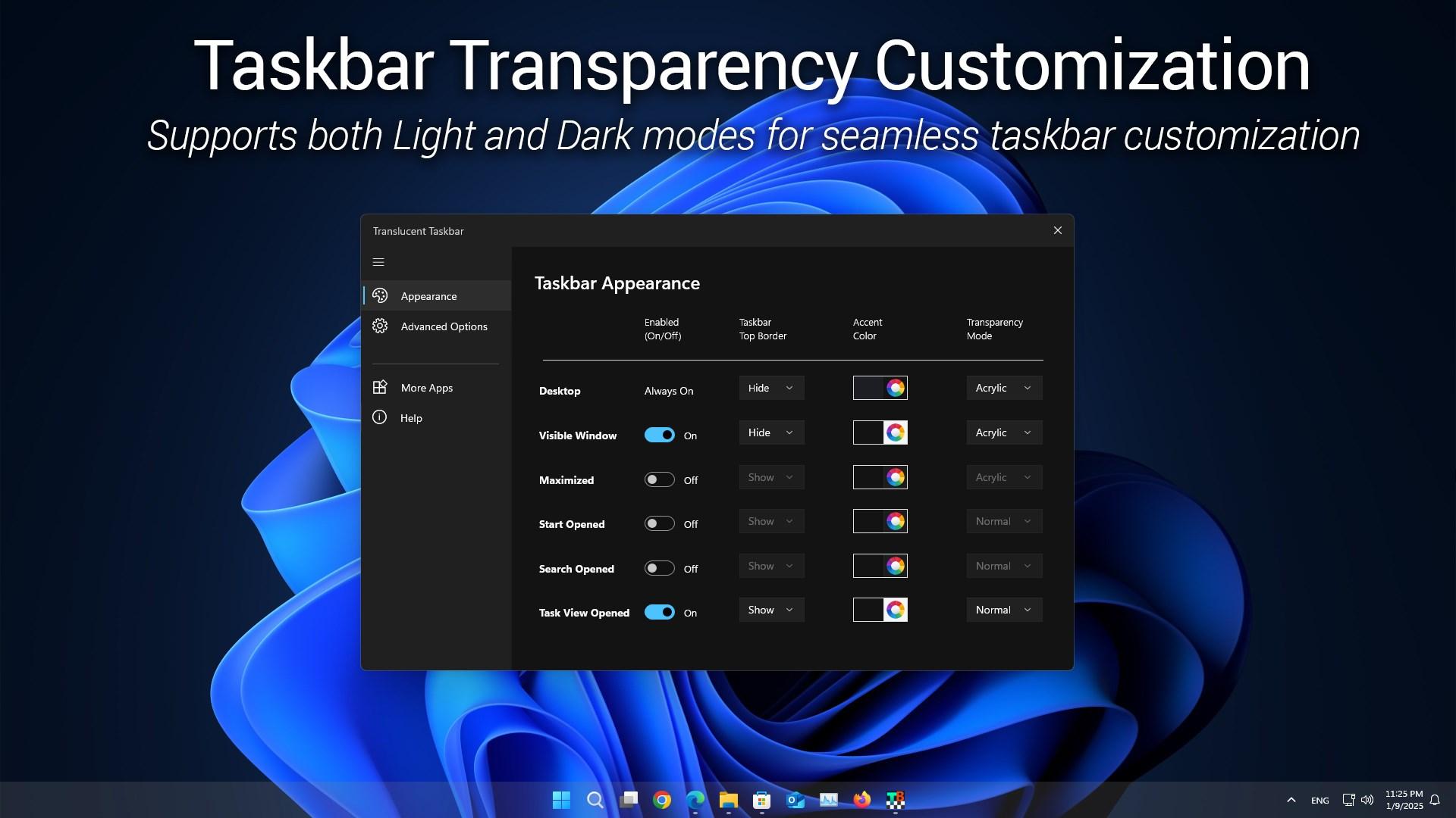 Overlay de monitorización en barra de tareas y juegos