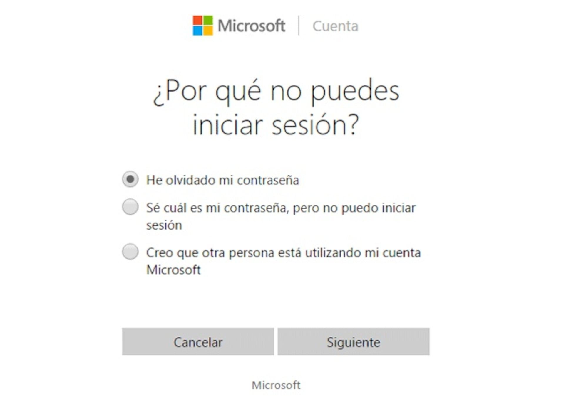 Recuperar contraseña en cuenta local de Windows