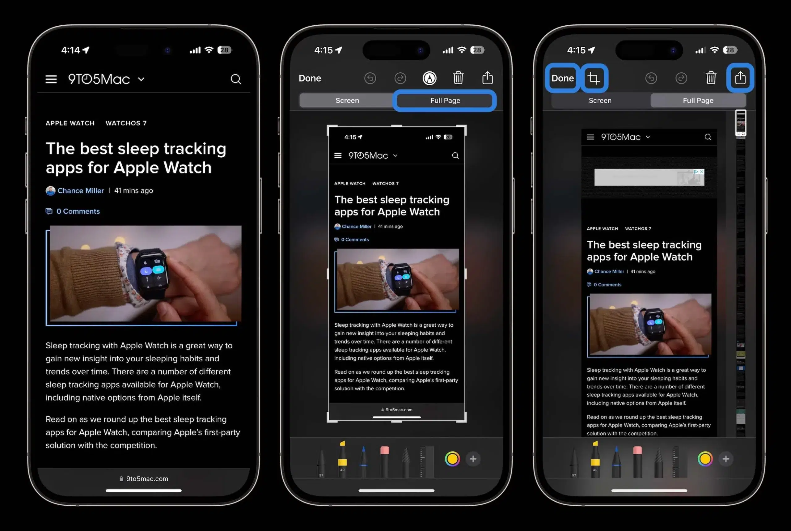 scrolling screenshots