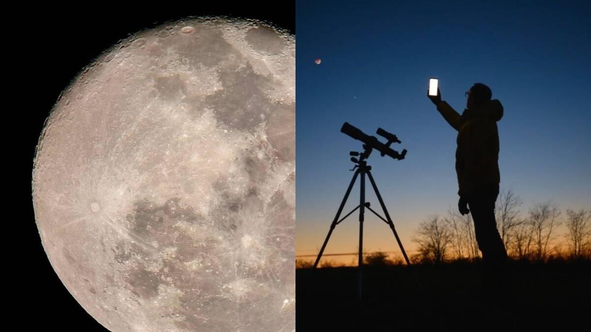 Momento ideal para fotografiar la Luna
