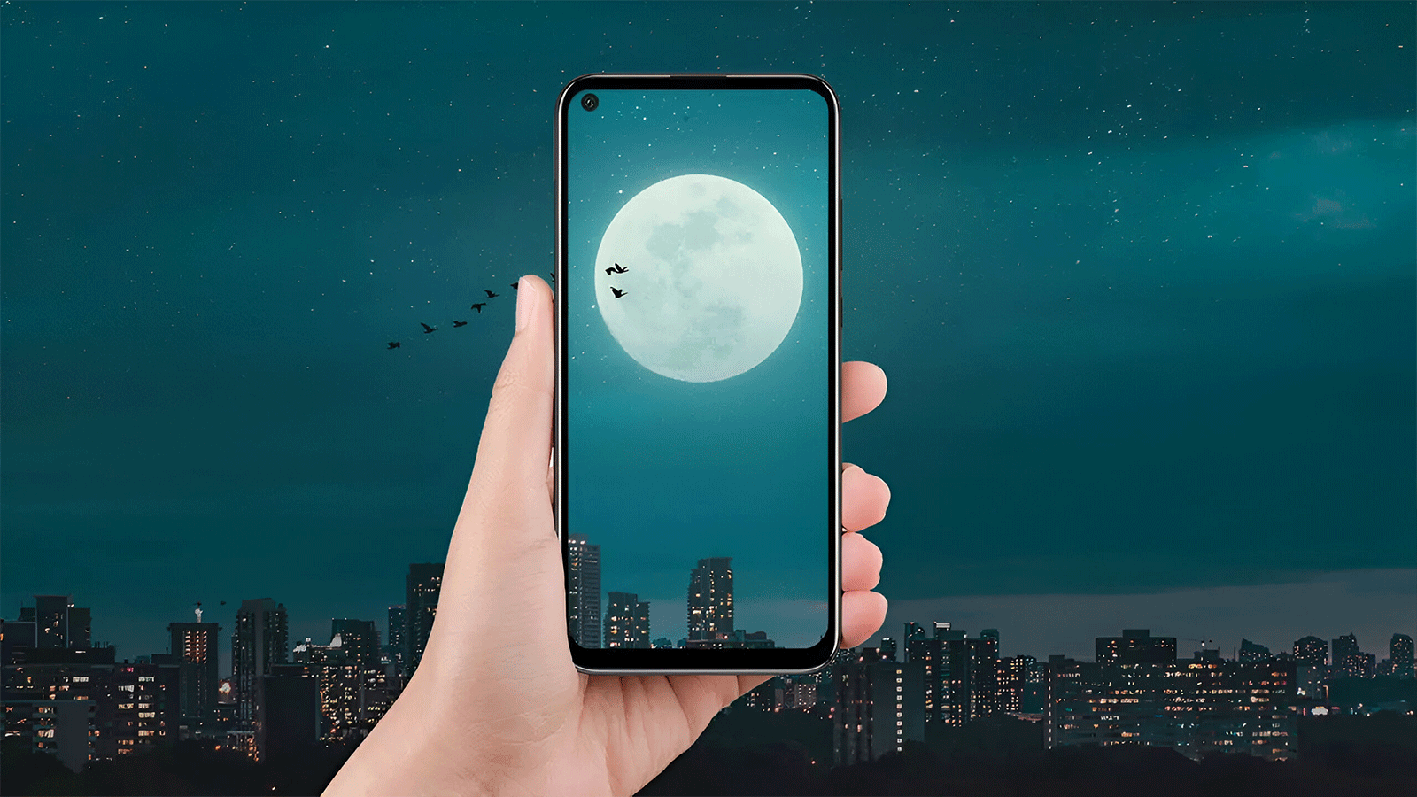 Fotografía de la Luna con móvil