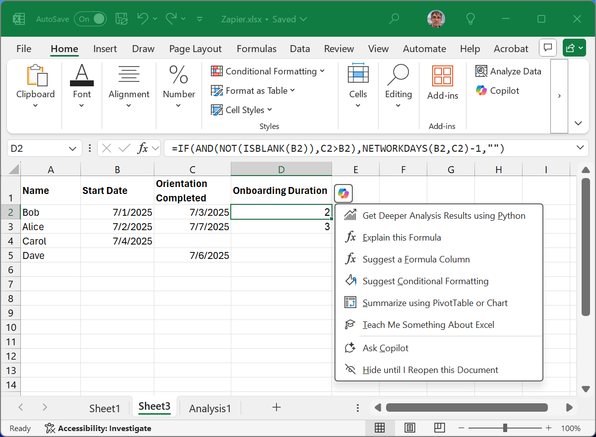 Copilot en Excel tutorial