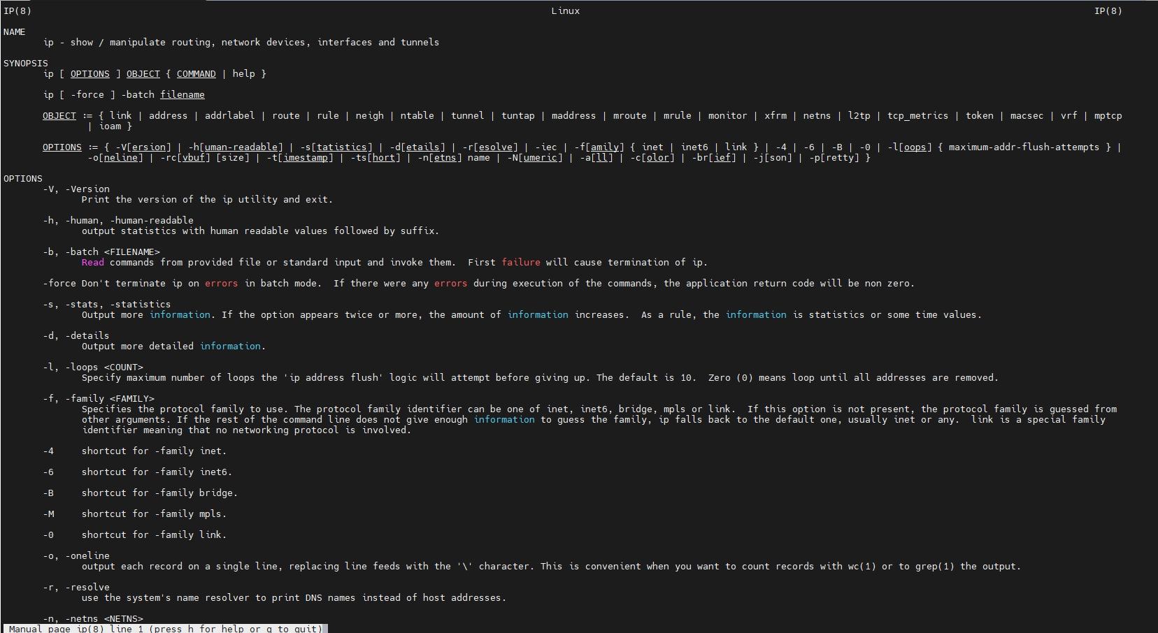Transição de ifconfig e rota para iproute2