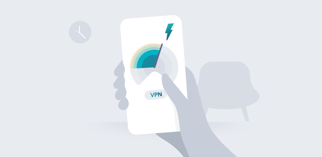 ilustración vpn lenta
