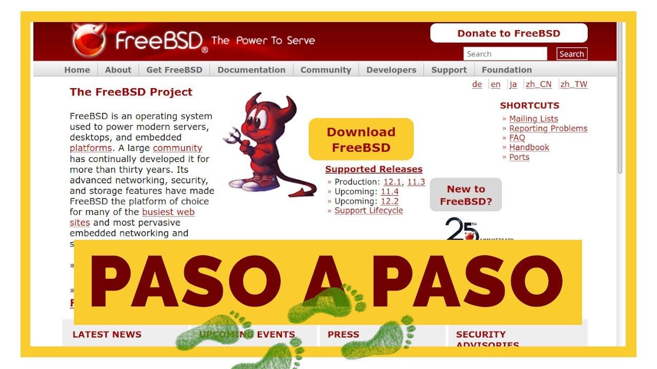 Descarga de imagen ISO de FreeBSD