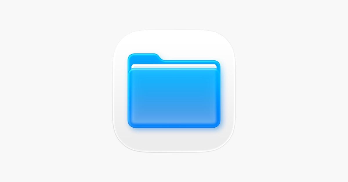 Aplicación Archivos en iPad