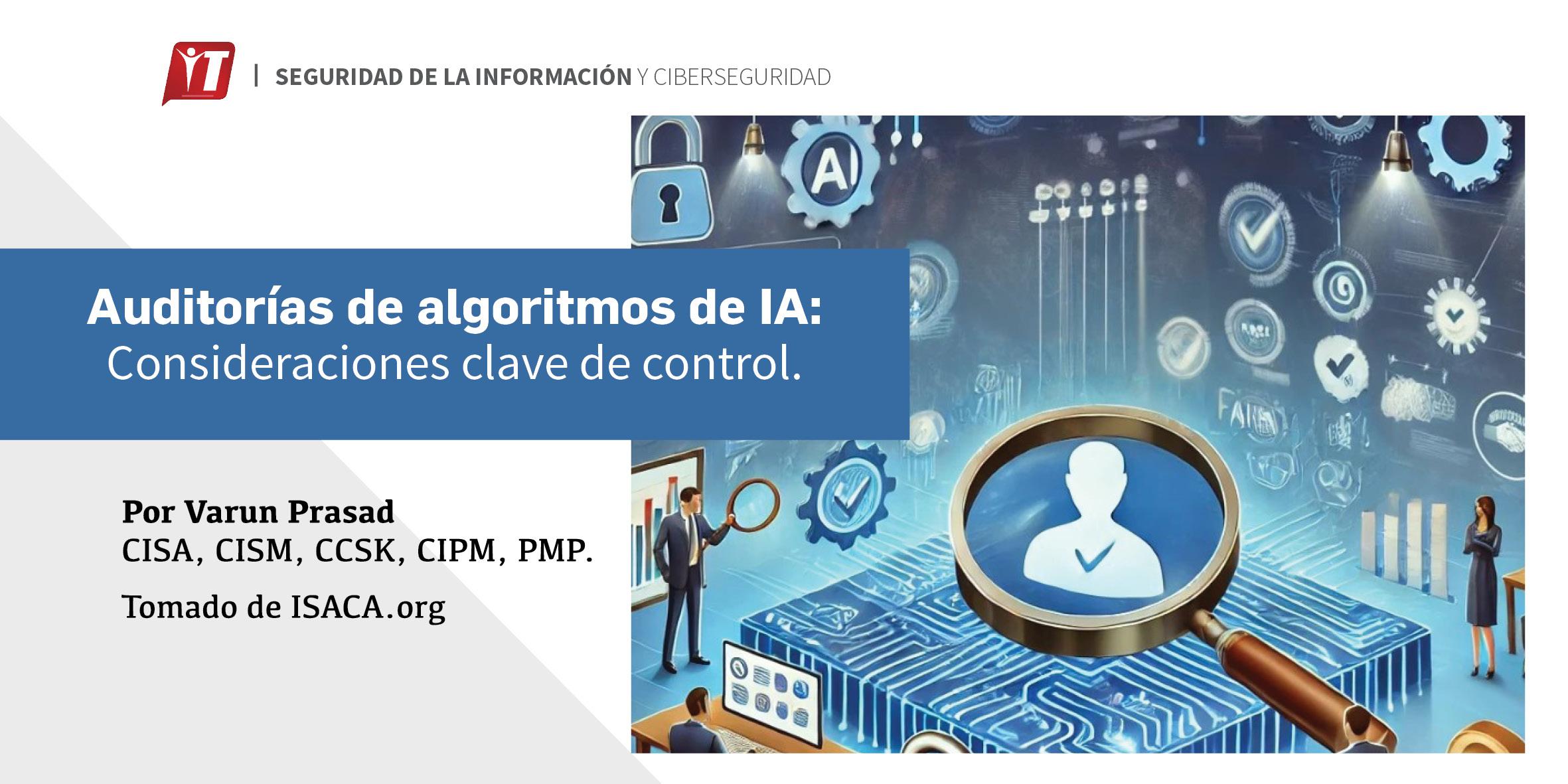 profesional que audita algoritmos de IA