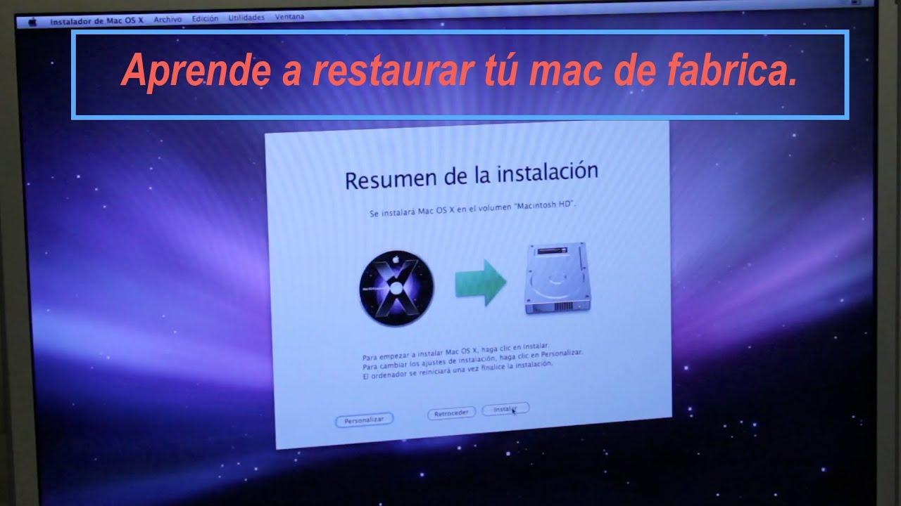 Preparativos antes de formatear Mac