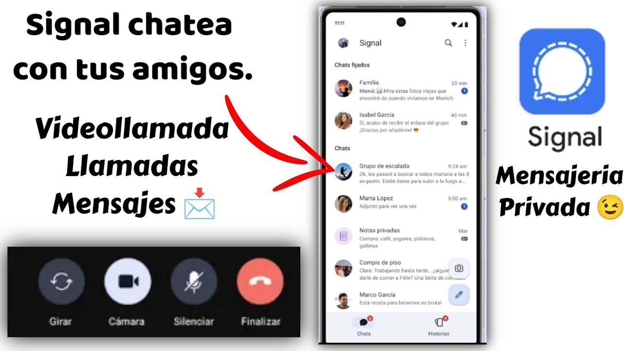 Uso práctico de mensajes fijados en Signal