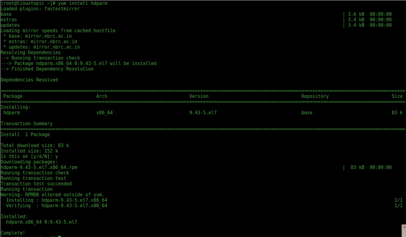 comando hdparm en linux comando hdparm en linux