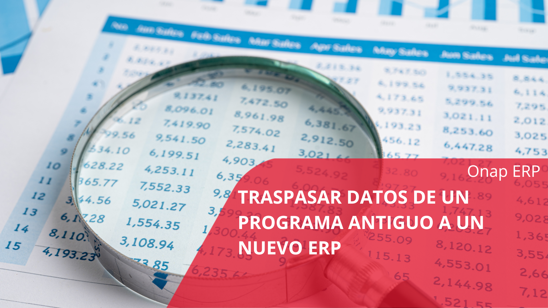 Migrar inventario de hoja de cálculo a ERP