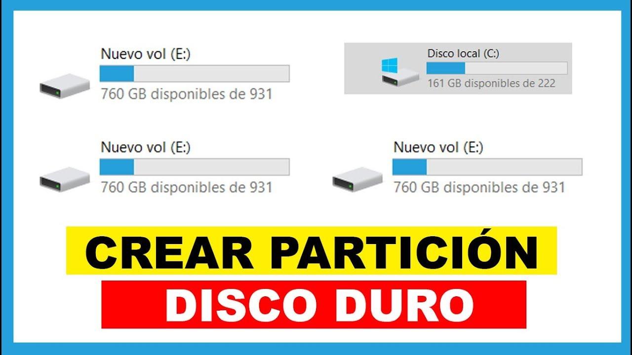 Tipos de particiones en Windows