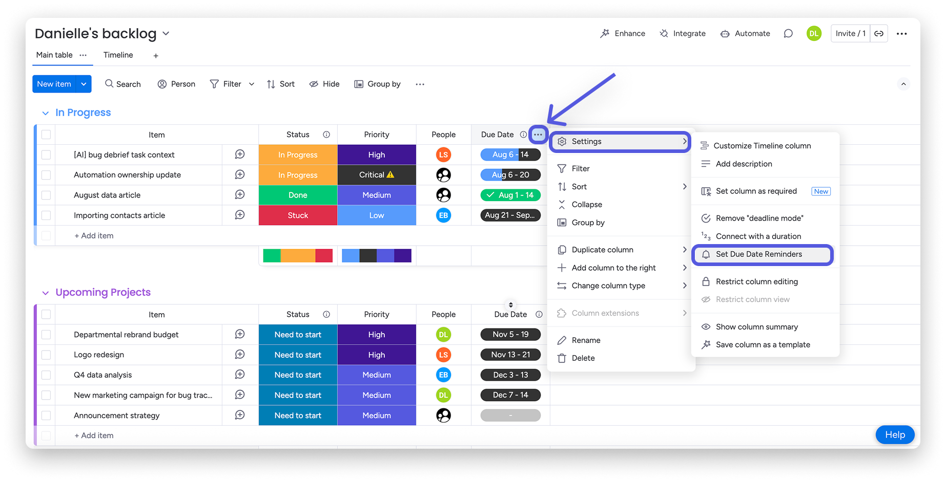 Tipos de alertas automáticas Tipos de alertas automáticas