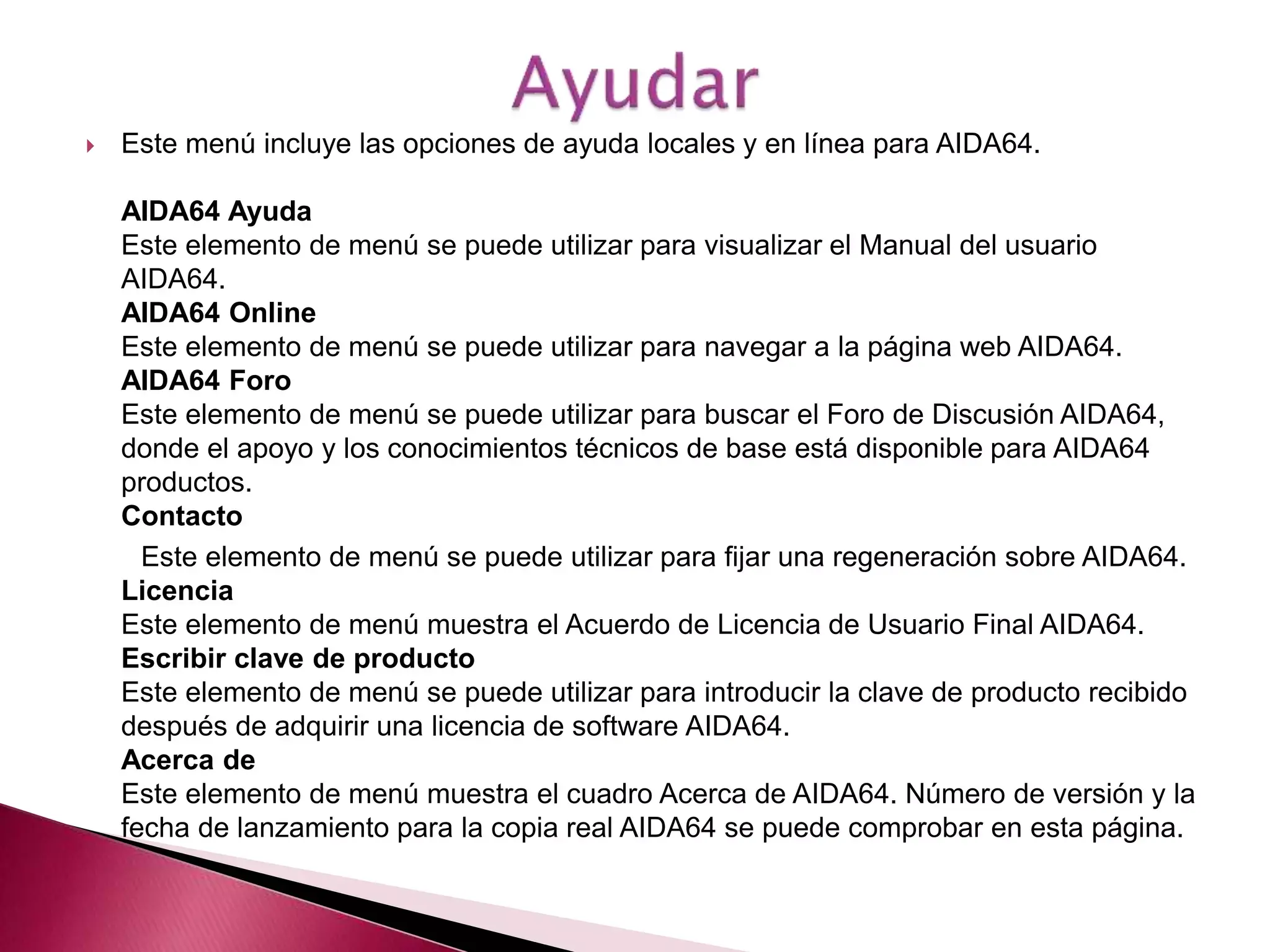 AIDA64 command line builder AIDA64 command line builder