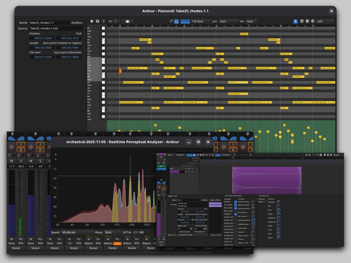 Edición MIDI en Ardour 9 Edición MIDI en Ardour 9