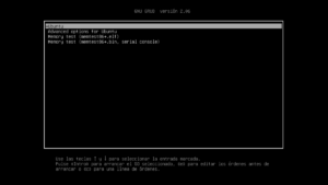 cómo cambiar de versión kernel Linux en GRUB2