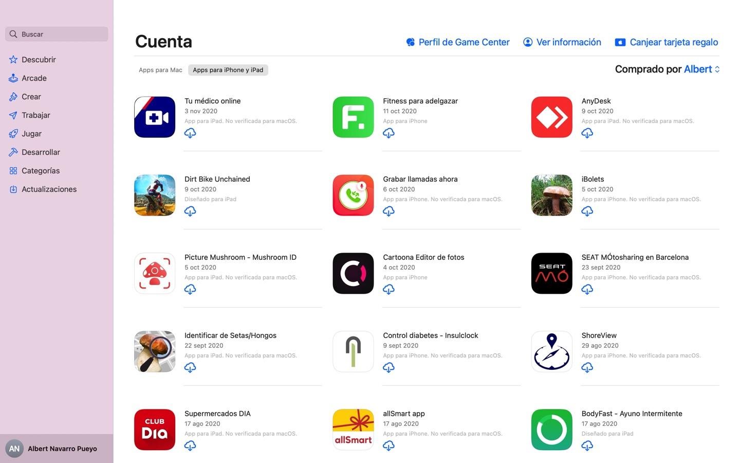 Limitaciones de apps de iPhone en Mac