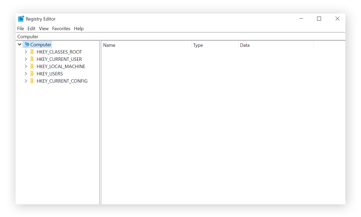 Edición y tipos de datos en el registro Edición y tipos de datos en el registro
