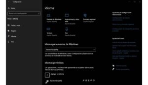 configurar paquetes de idioma y región en windows