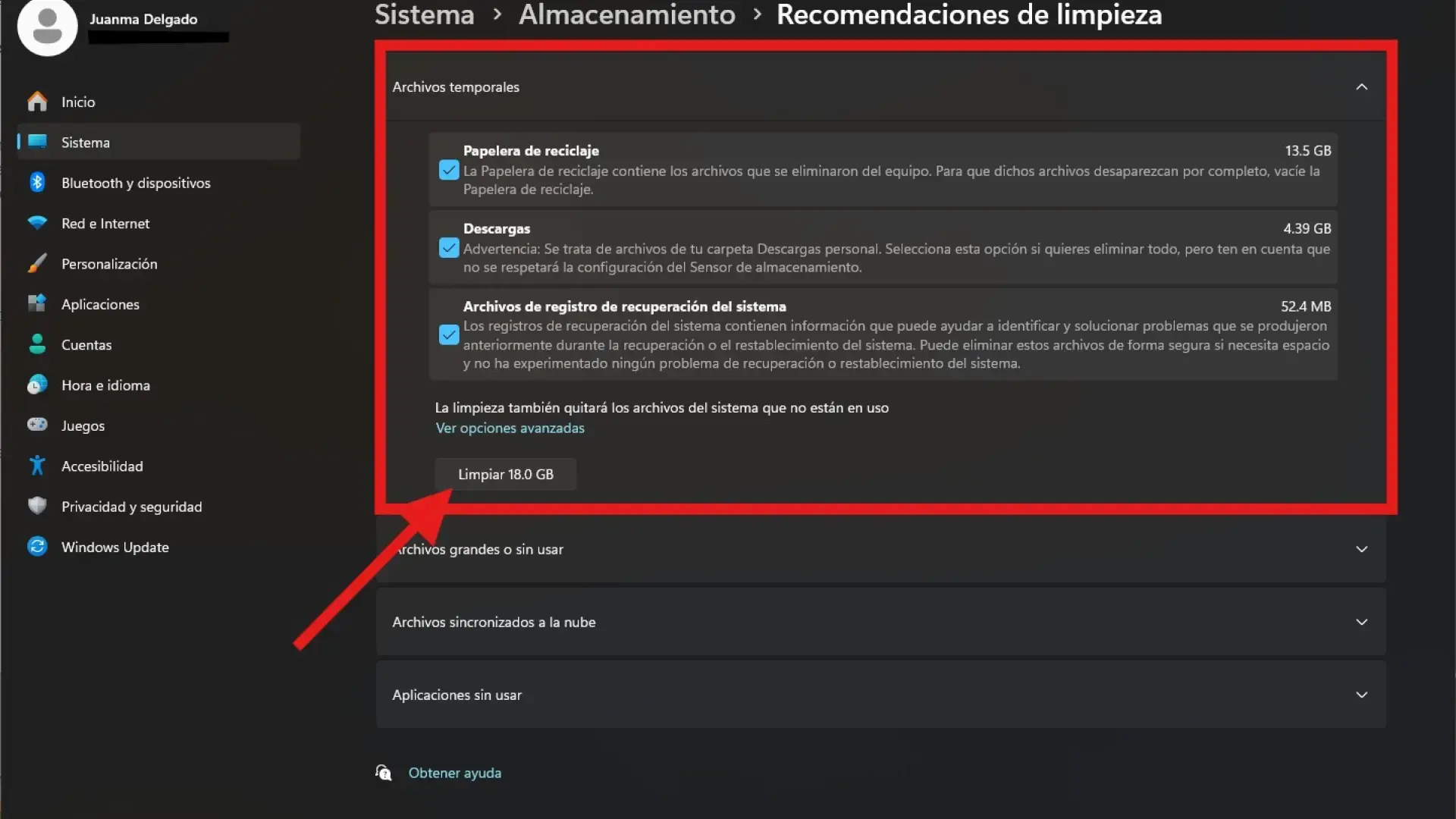 Configuración para desinstalar aplicaciones en Windows 11 Configuración para desinstalar aplicaciones en Windows 11