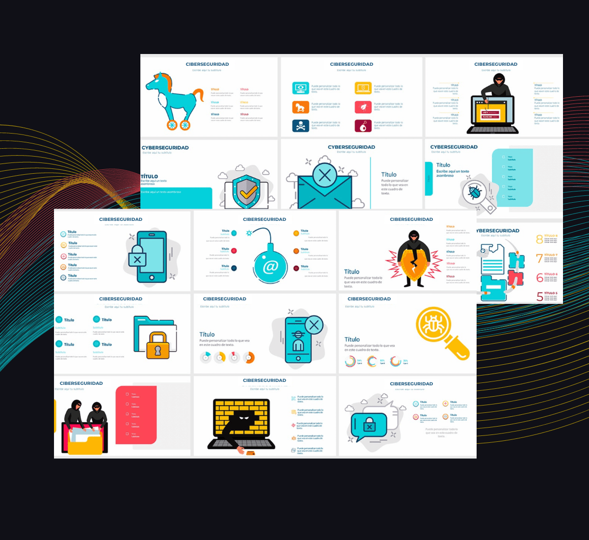 contenido de una presentación profesional en ciberseguridad