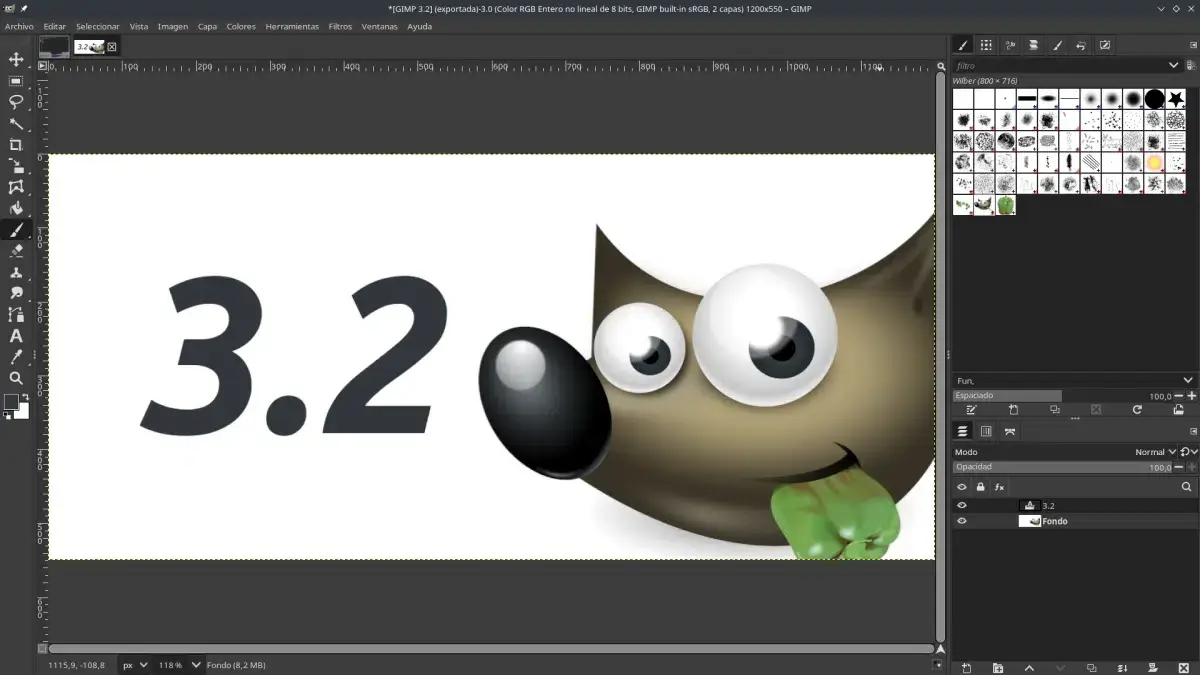Capas enlazadas y no destructivas en GIMP 3.2 Capas enlazadas no destructivas en GIMP 3.2