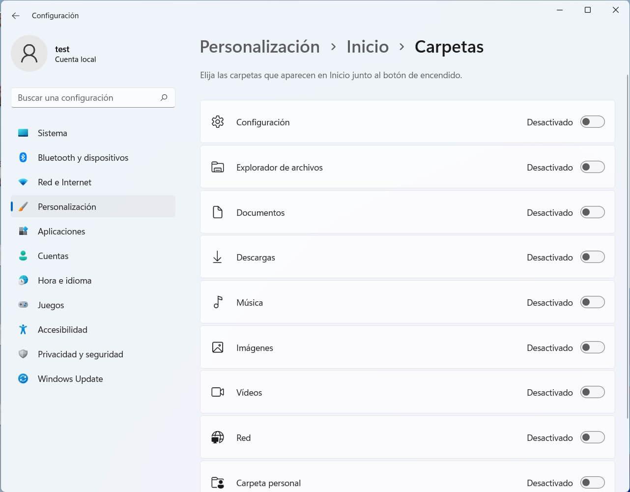 Personalizar el menú Inicio con carpetas dinámicas y accesos avanzados