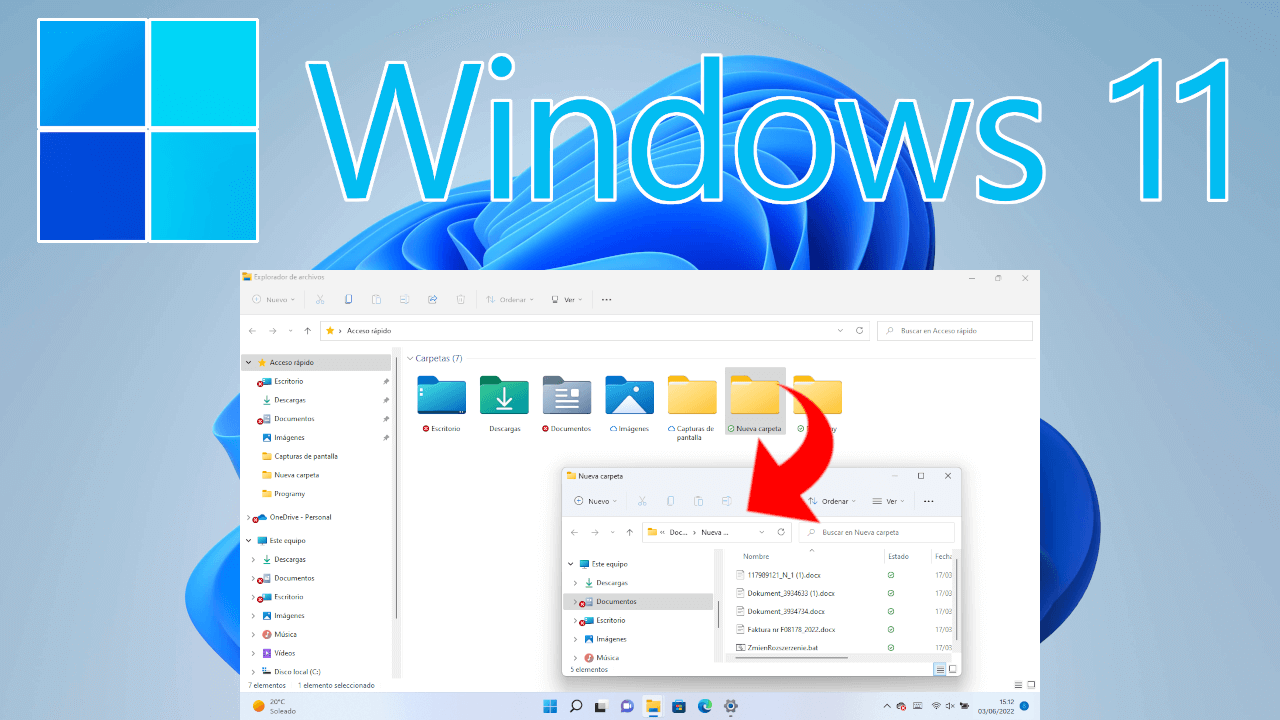 Explorador de archivos Windows 11