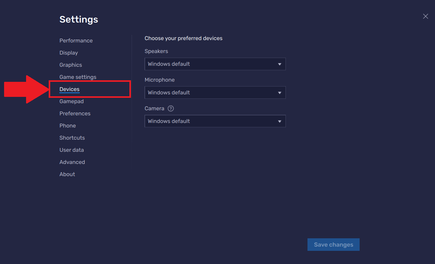 Modo gráfico en BlueStacks 5