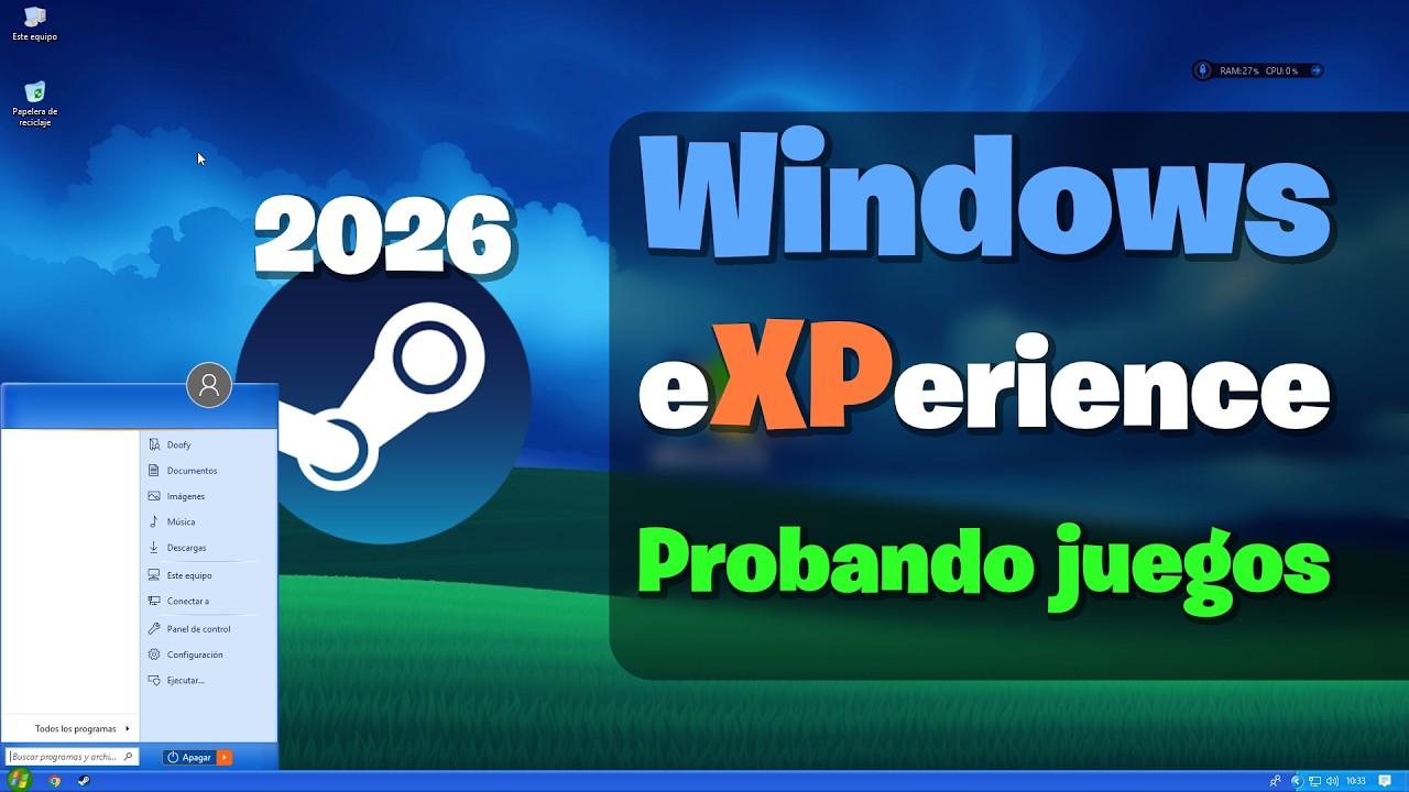 Nostalgia por Windows XP Edición 2026