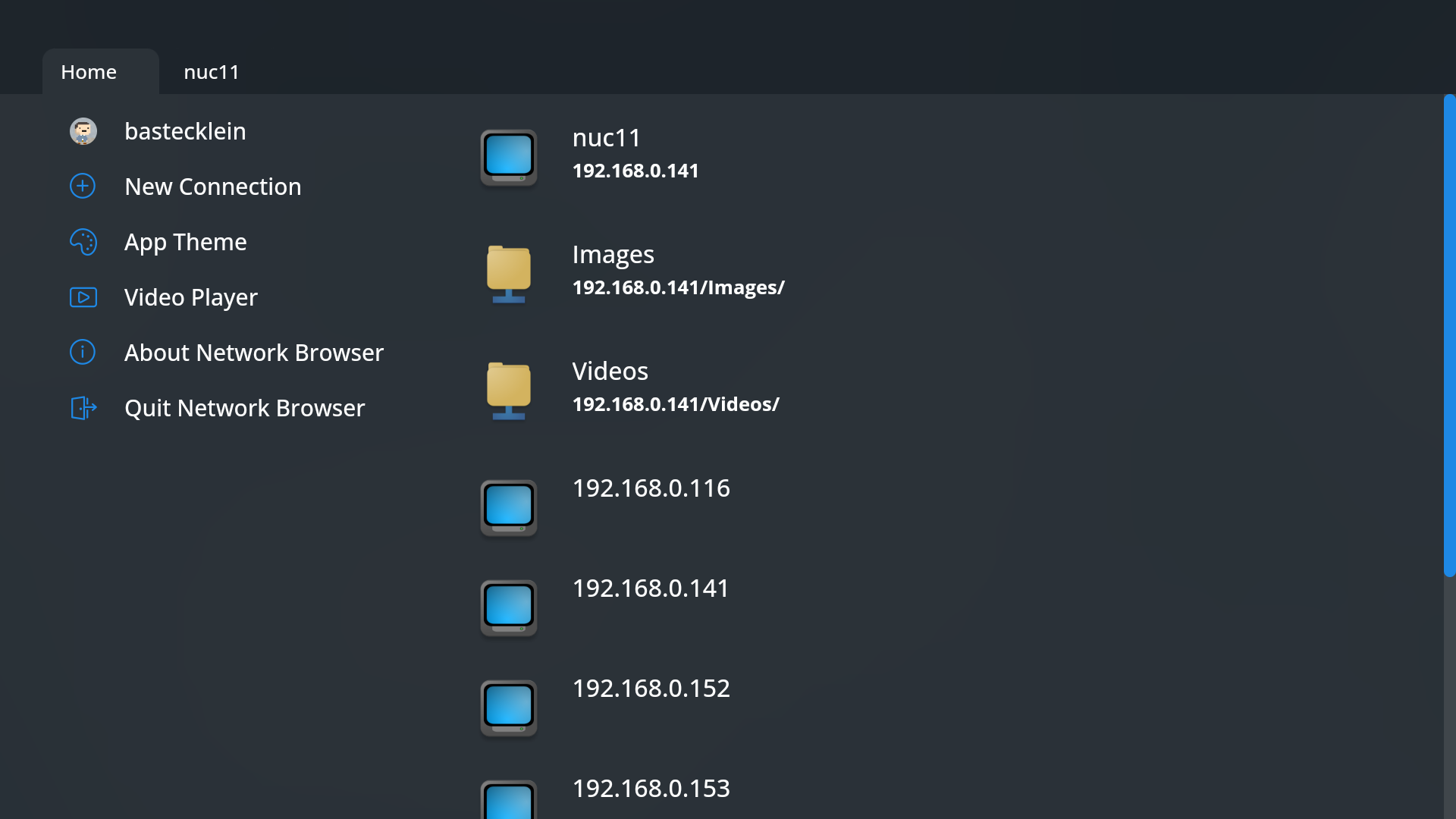 Interfaz de un Network Browser Interfaz de un Network Browser