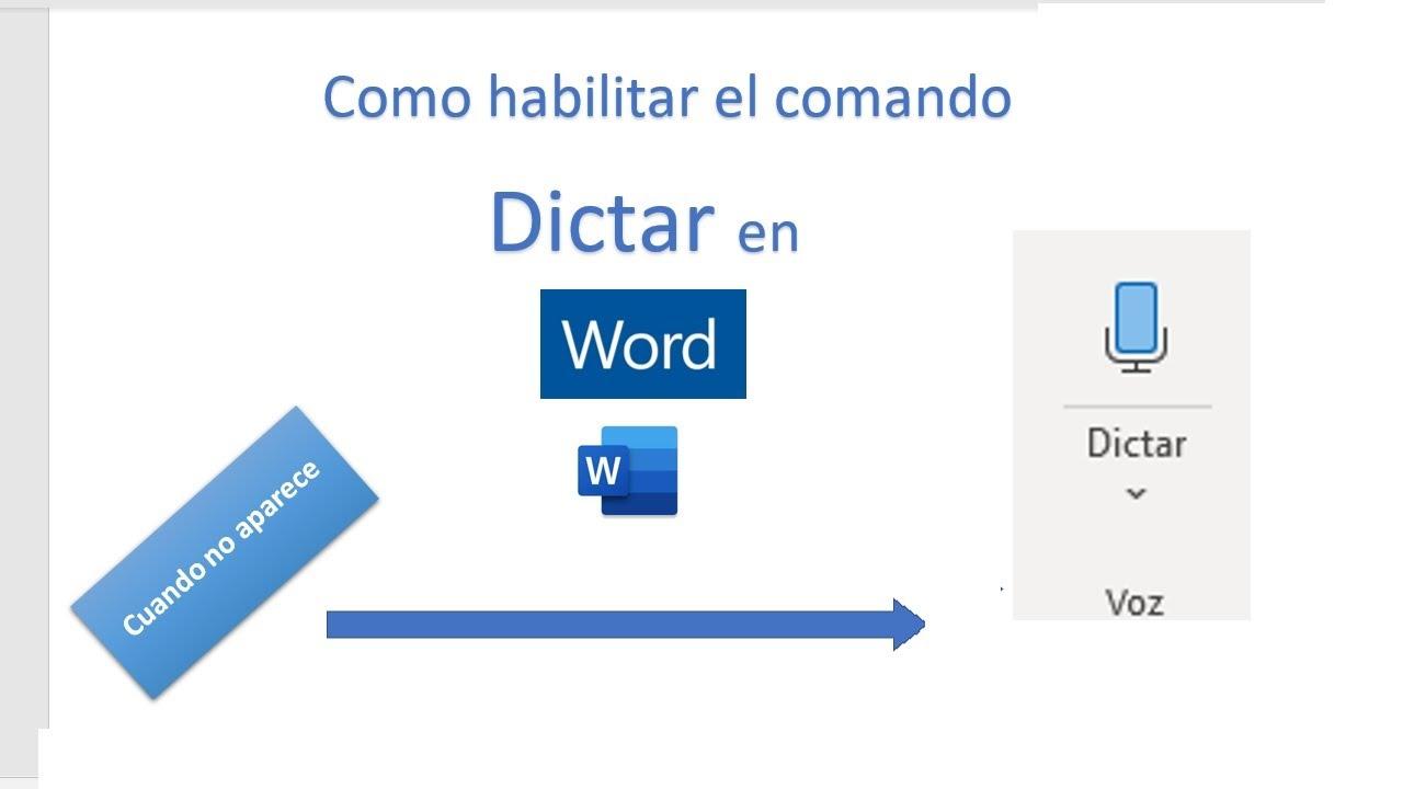 Comandos de voz y puntuación automática en Word