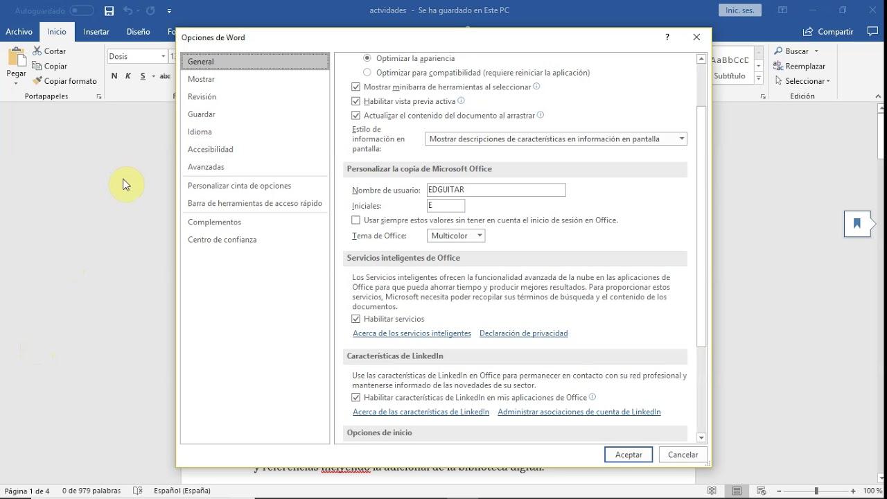 Control de cambios y correcciones en Word