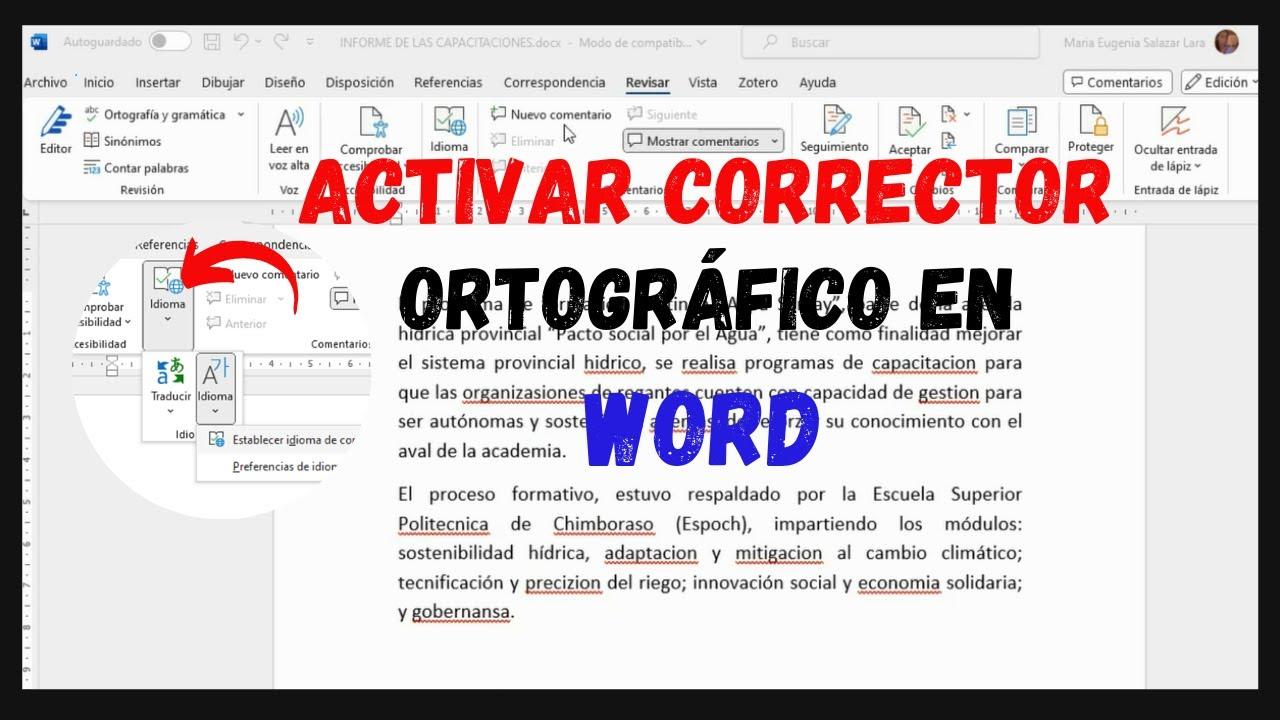 Configuración del editor avanzado de Word