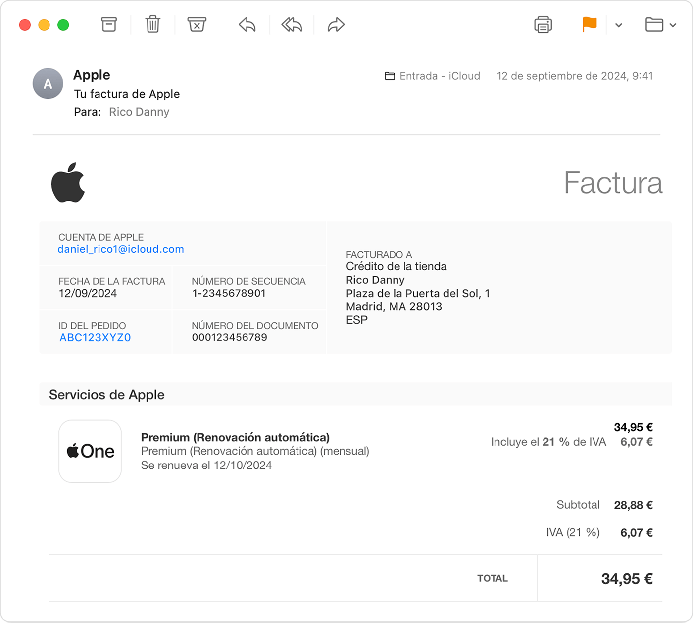 Auditoría de compras iTunes