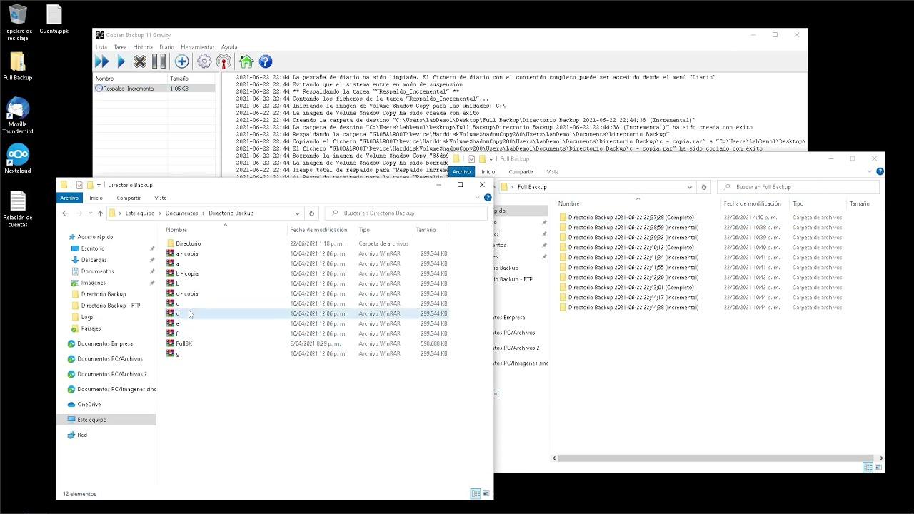 Automatizar backups incrementales con Cobian Backup