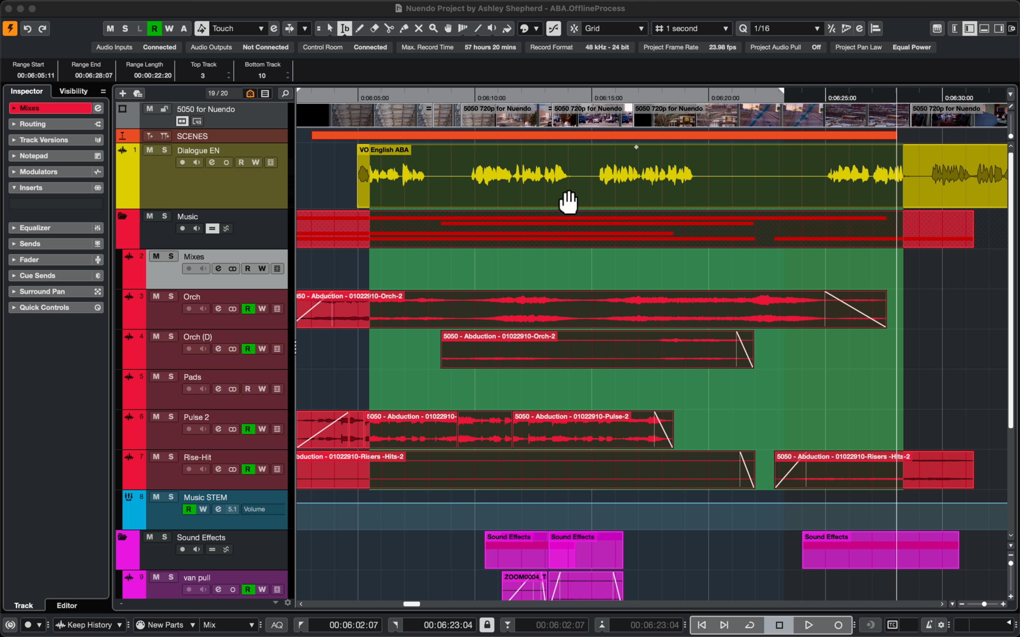Edición de audio en Reaper