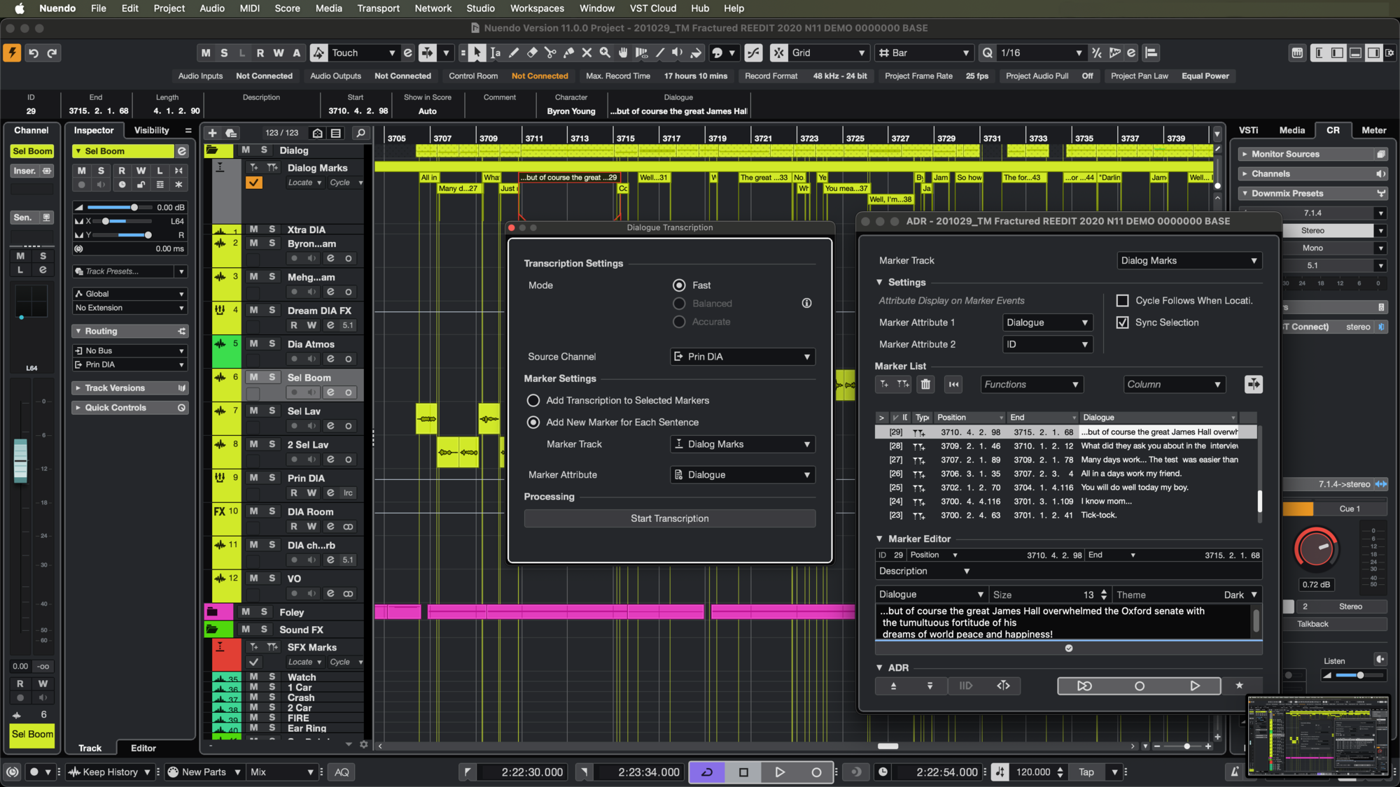 Control de niveles de audio