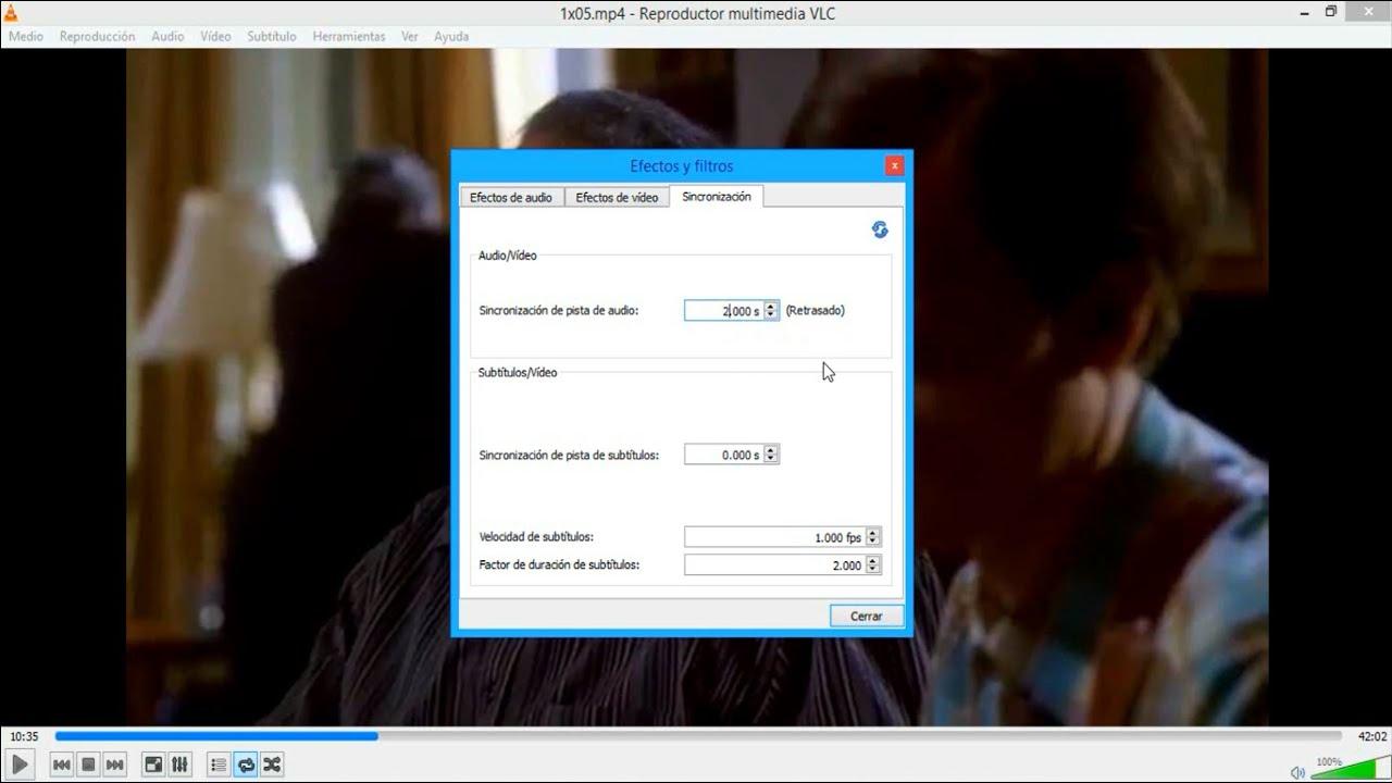 sincronizar audio en VLC para Mac