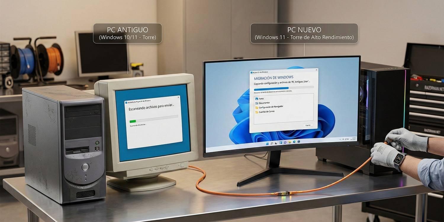 Guía para migrar correo y datos entre PCs con Windows 11