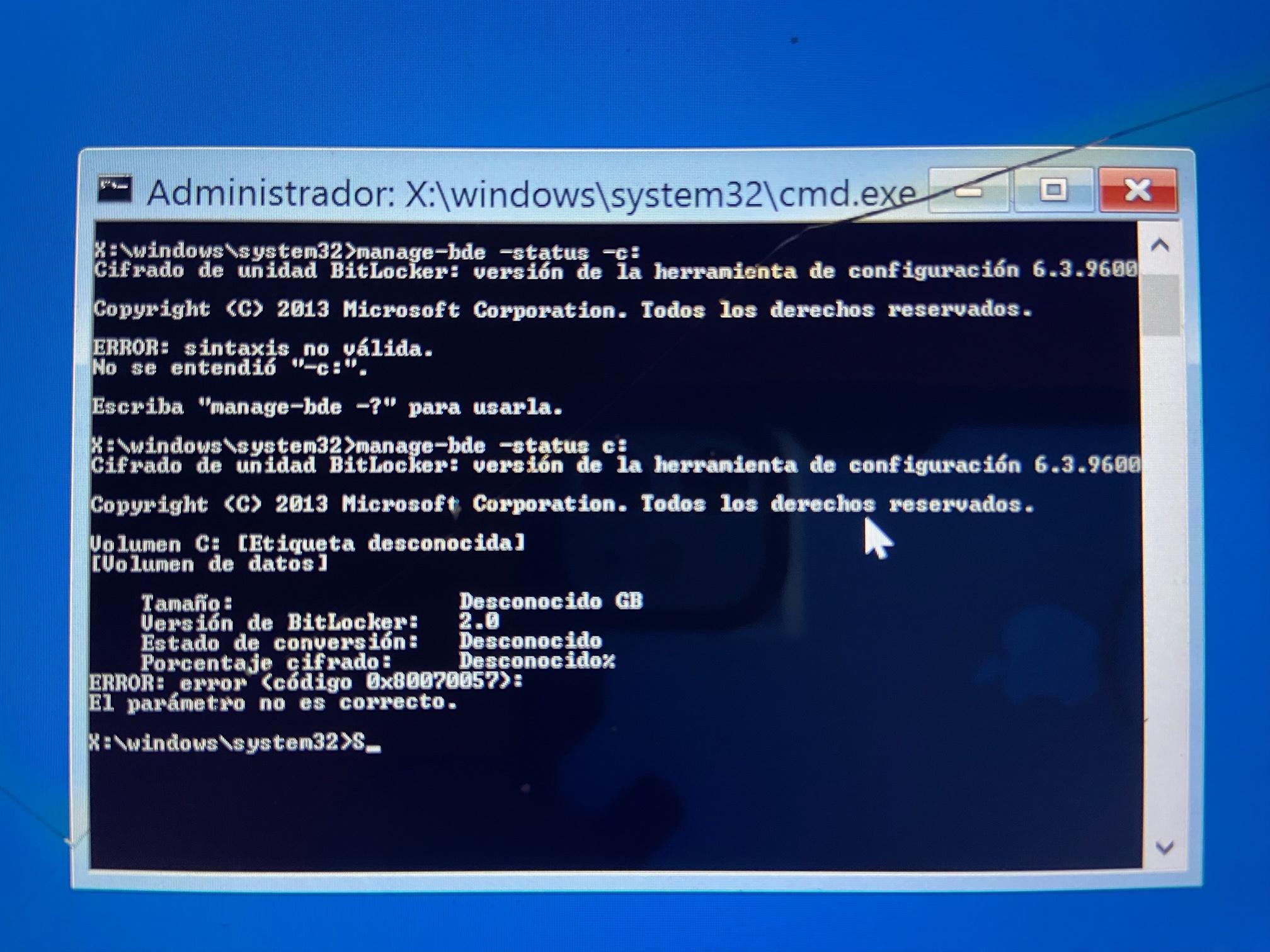Soluciones para errores de BitLocker