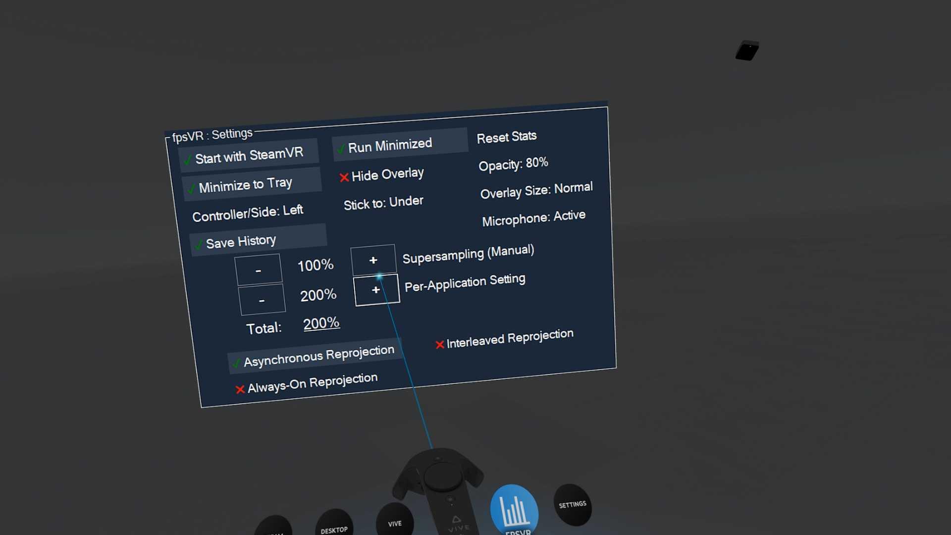 Pratite performanse i temperature u SteamVR-u pomoću fpsVR-a Pratite performanse i temperature u SteamVR-u pomoću fpsVR-a